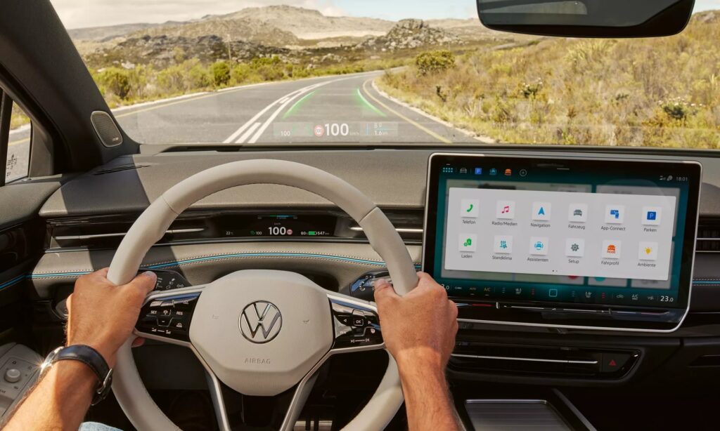 volkswagen id 7 display autouno napoli