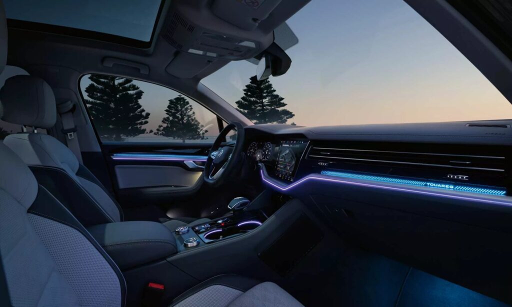 volkswagen nuova touareg illuminazione ambientale autouno napoli
