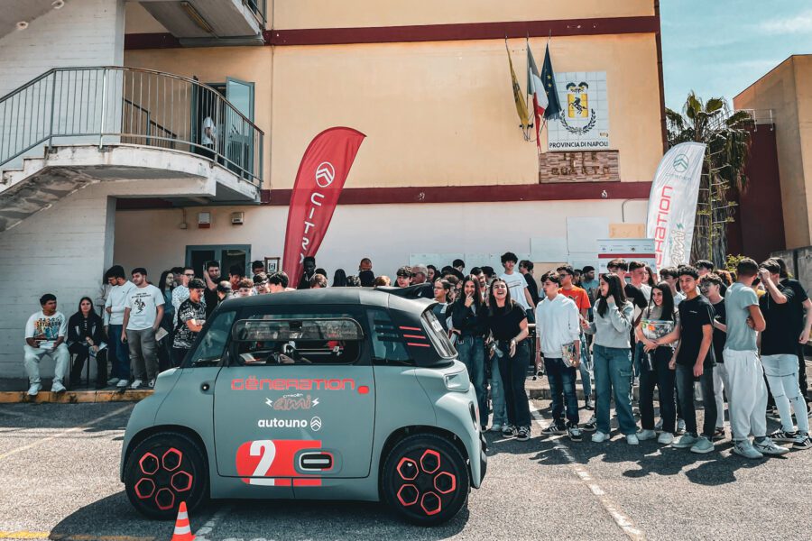 autouno citroen ami evento bullismo scuola napoli